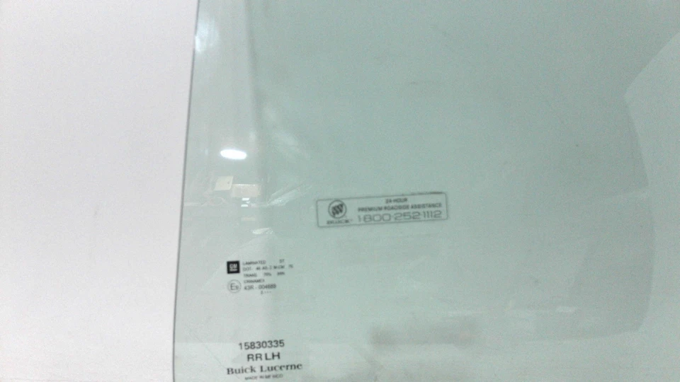 2006-2011  Buick Lucerne Door Glass - OEM Part 15830335 Driver Rear - Image 2 of 4