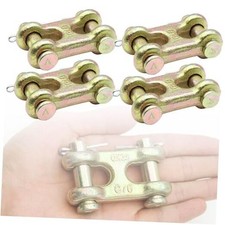4 Pack 3/8 Inch Twin Clevis Link, Alloy Steel Chain Repair Links 3/8 in 4 Pack