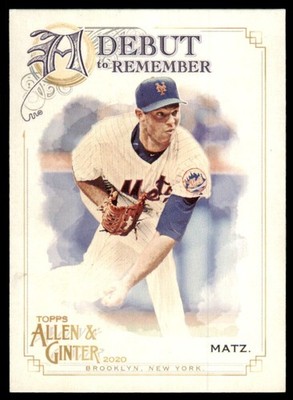 2020 Topps Allen & Ginter Steven Matz Baseball Cards #DTR-17