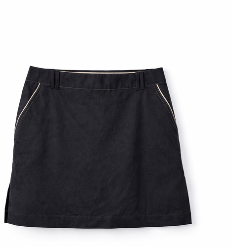 Sport Haley Skort Femme 16 Noir Golf Tennis Jupe Short Preppy Stretch Coton - Photo 1/9