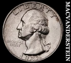 1932-S Silver Washington Quarter - Scarce  Almost Uncirculated  Key Date  #i6408