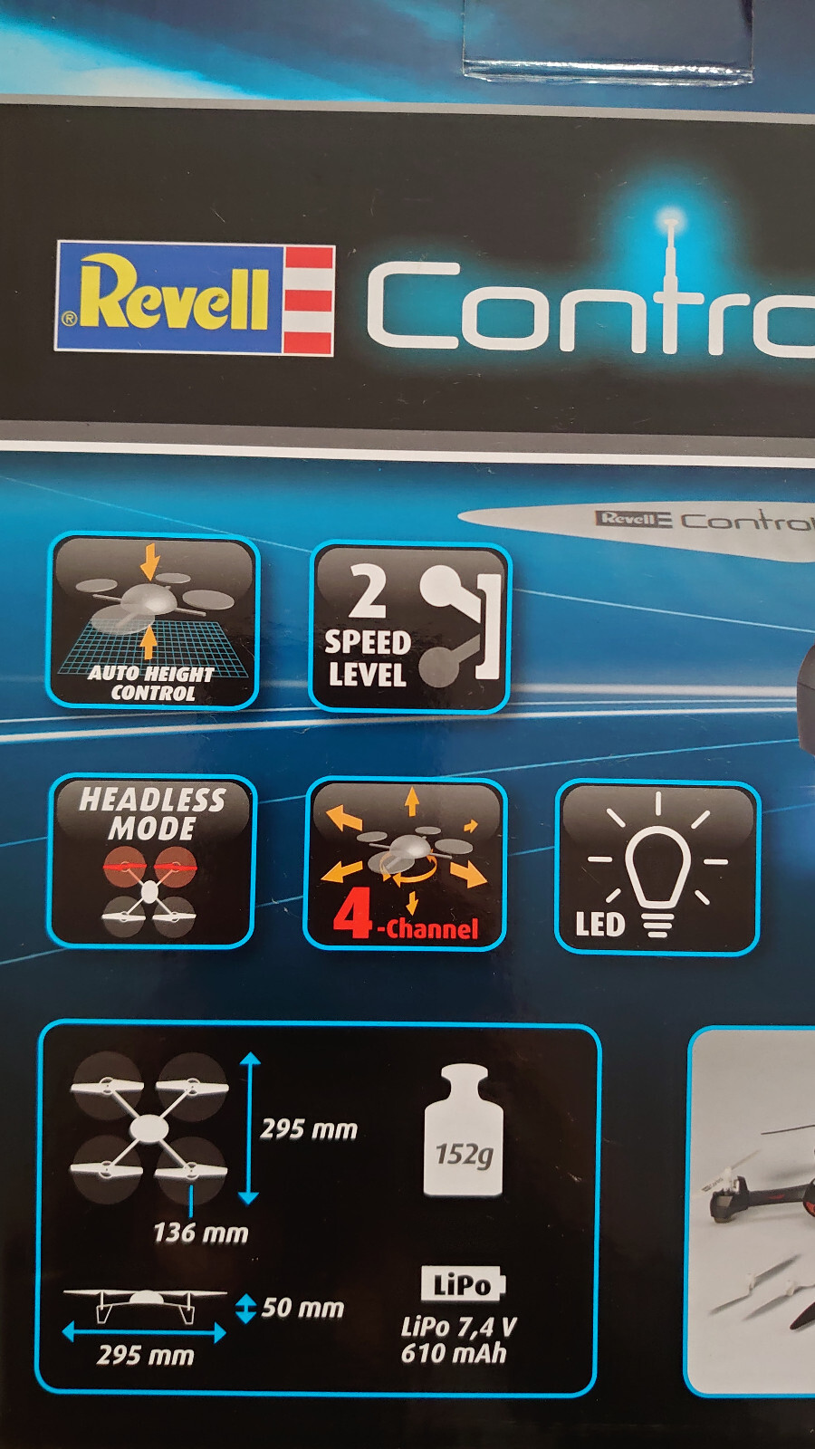 Revell Control 23887 GPS Quadcopter Pulse, HD, 2,4