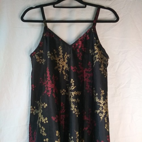 St Michael Black Satin Night Dress Babydoll Marks & Spencer - Picture 7 of 15