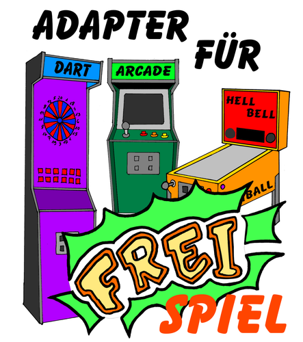 Profi-Adapter für Freispiel (Taster&Rejectknopf) Dart, Arcade, Flipper etc. - Bild 1 von 3
