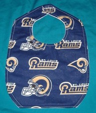 .NEW Handmade BABY CHILD BIB ST.LOUIS RAMS FOOTBALL TEAM /SHIPPING DISCOUNTS
