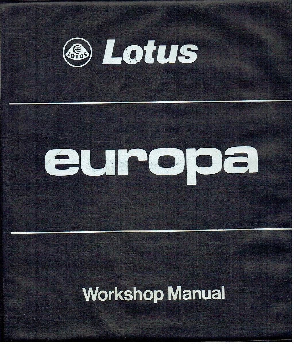 Repair Manuals & Literature for Lotus Europa for sale | eBay