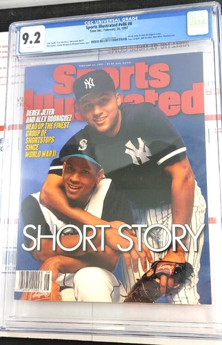 Derek Jeter & Alex Rodriguez Sports Illustrated Magazine 1997 CGC Graded 9.2