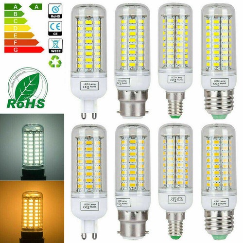 Ampoule maïs DEL base moghol E26 E27 E12 E14 G9 GU10 5W - 18W 5730 SMD lampe SS - Photo 1 sur 60