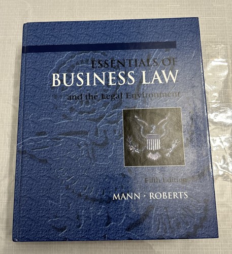 Essentials of Business Law and the Legal Environment Fifth Edition by Mann - 第 1/5 張圖片