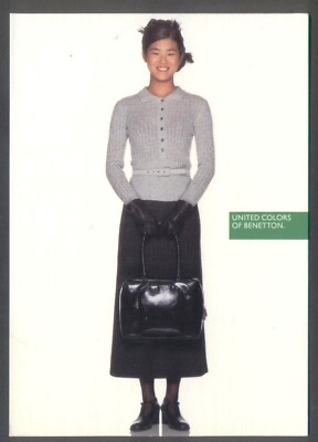 1990er Promo Postkarte für UNITED COLORS OF BENETTON. Kostenloser Versand UK
