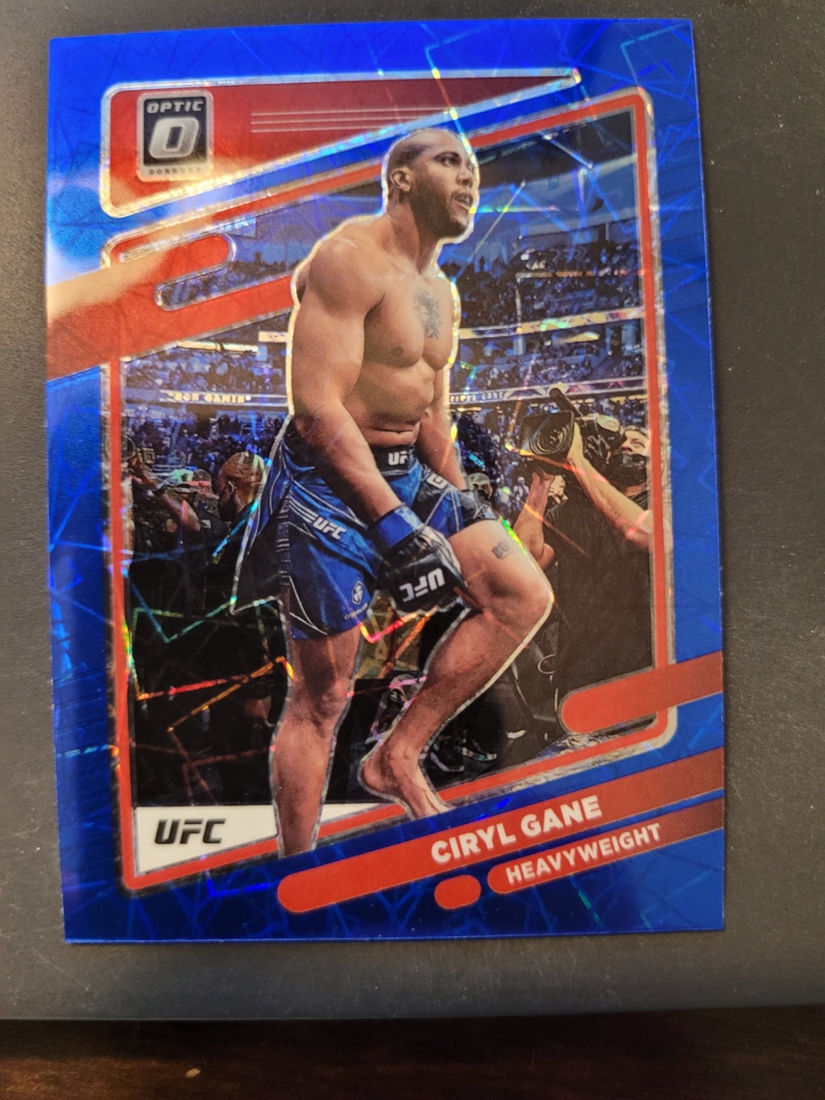2022 Donruss Optic UFC #40 Ciryl Gane Blue Velocity