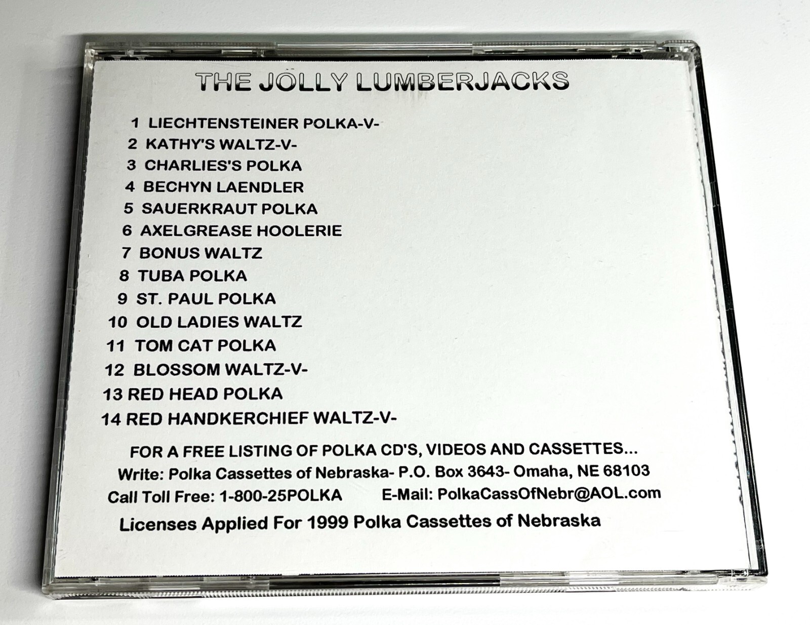 THE JOLLY LUMBERJACK BAND POLKA CD "14 FAVORITES" SUPER CD 14 GREAT