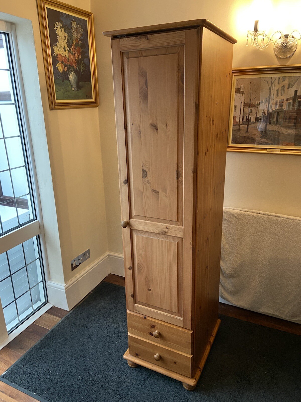pine single wardrobe eBay
