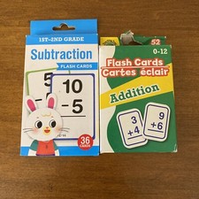 Addition and Subtraction Flashcards Very Good, Complete Sets 