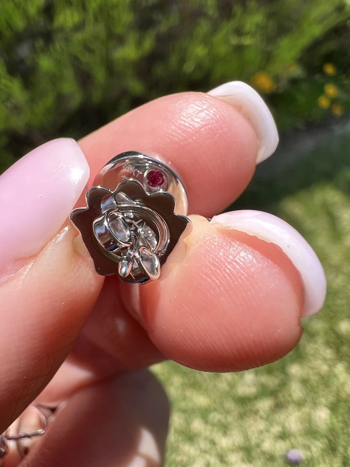 ¡Nuevo! Pendientes Roberto Coin Pois Moi Oro Blanco 18K Diamantes 0.34ct Foto 4 de 4