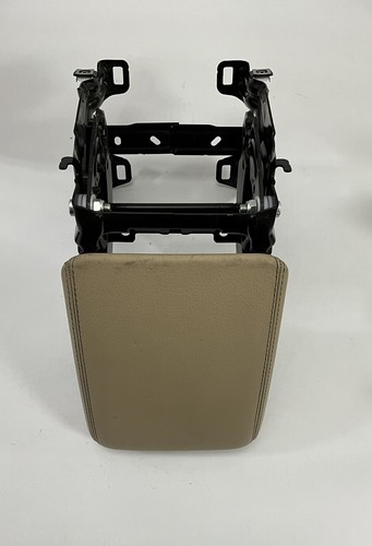 2014 Audi A4 Center Console Arm Rest w/ Bracket BEIGE OEM - Picture 6 of 9