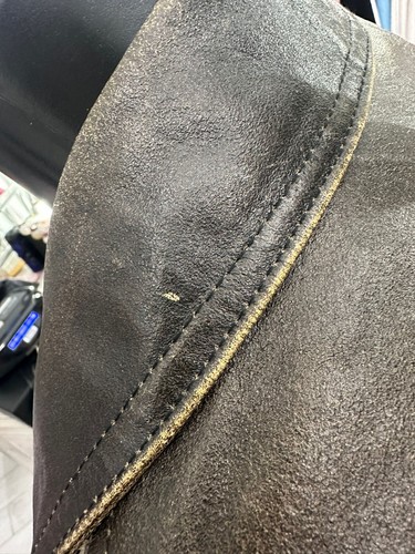 Vera Pelle Chaqueta de Piel Hombre Tg52 Marrón LLV1010 - Imagen 6 de 20