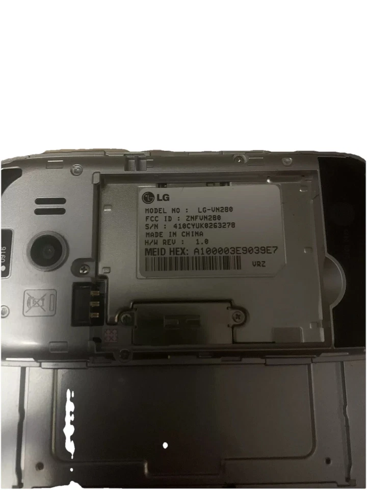 LG | Extravert 2 | Model:LG-VN280 | Blue | Slide Cell Phone | Verizon (Untested) - Image 3 of 4