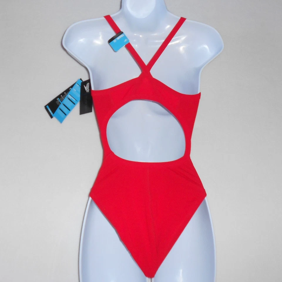 Traje de baño para mujer talla 8 nuevo con etiquetas traje de baño 781101 rojo EU 34 Speedo Guard Foto 2 de 4
