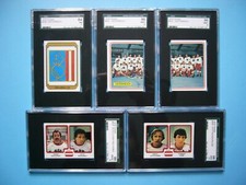 LOT SET 10 1979 1979/80 PANINI HOCKEY STICKERS TEAM AUSTRIA OSTERREICH SGC 7 10