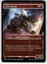NM Akki Ronin - SHOWCASE - Magic Kamigawa: Neon Dynasty - Magic the Gathering 