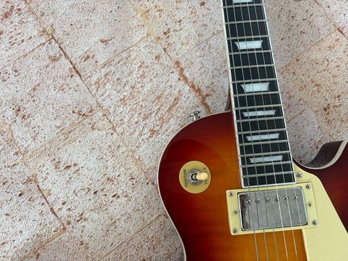 USA Warehouse LP Flame Maple Top electric guitar 6 string fixed bridge - Picture 5 of 9