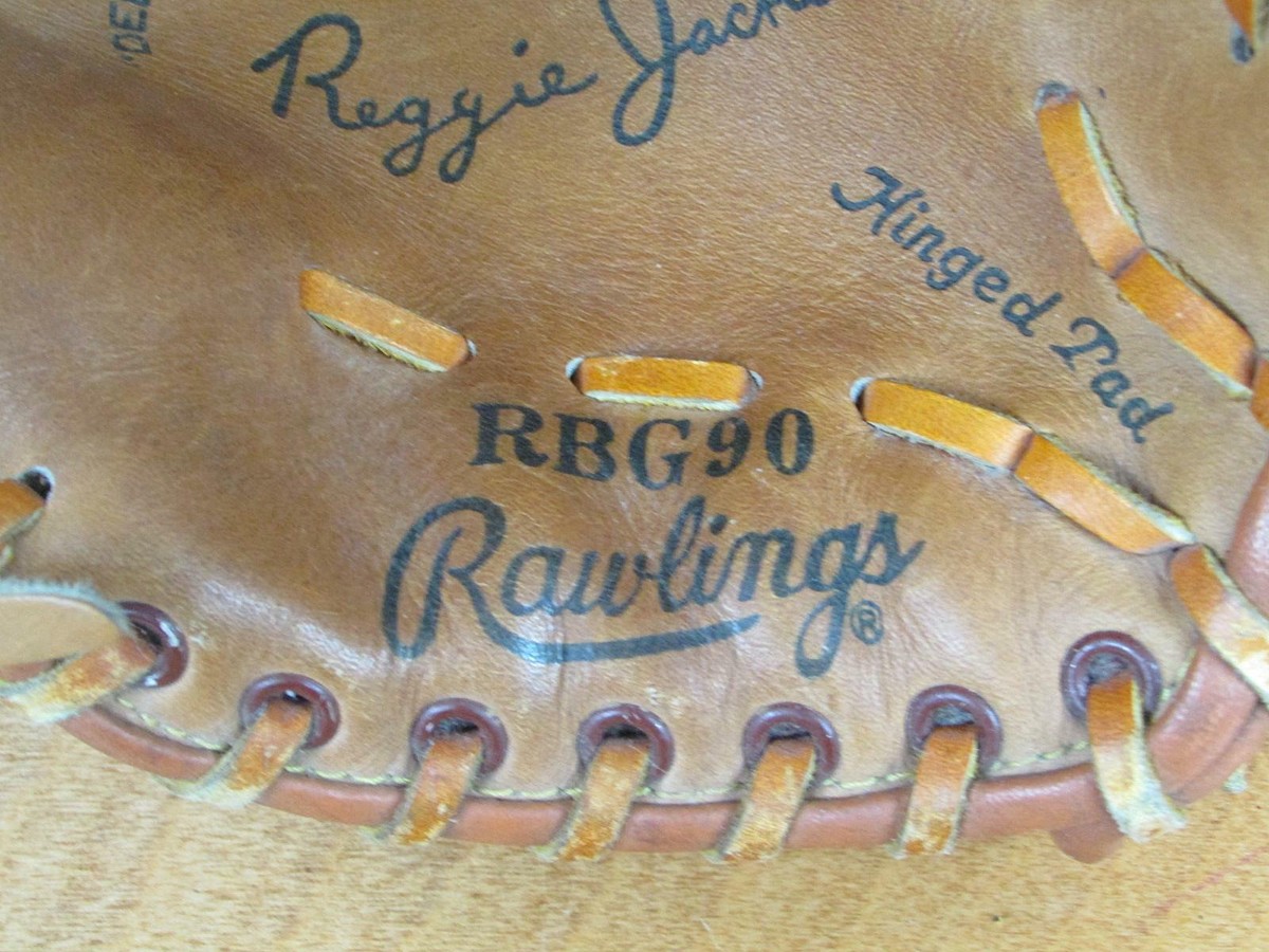 Vintage 70s Rawlings Leather Baseball Glove Mitt HOF Reggie