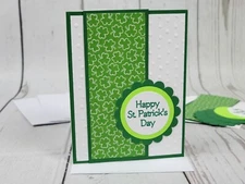 Happy St. Patrick's Day Greeting Card Kit #4 [Lot of 4, DIY, Shamrocks, Green]