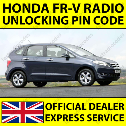 ✅HONDA FR-V CAR RADIO NAVIGATION UNLOCKING PIN CODE FAST & RELIABLE SERVICE✅ - Picture 1 of 8