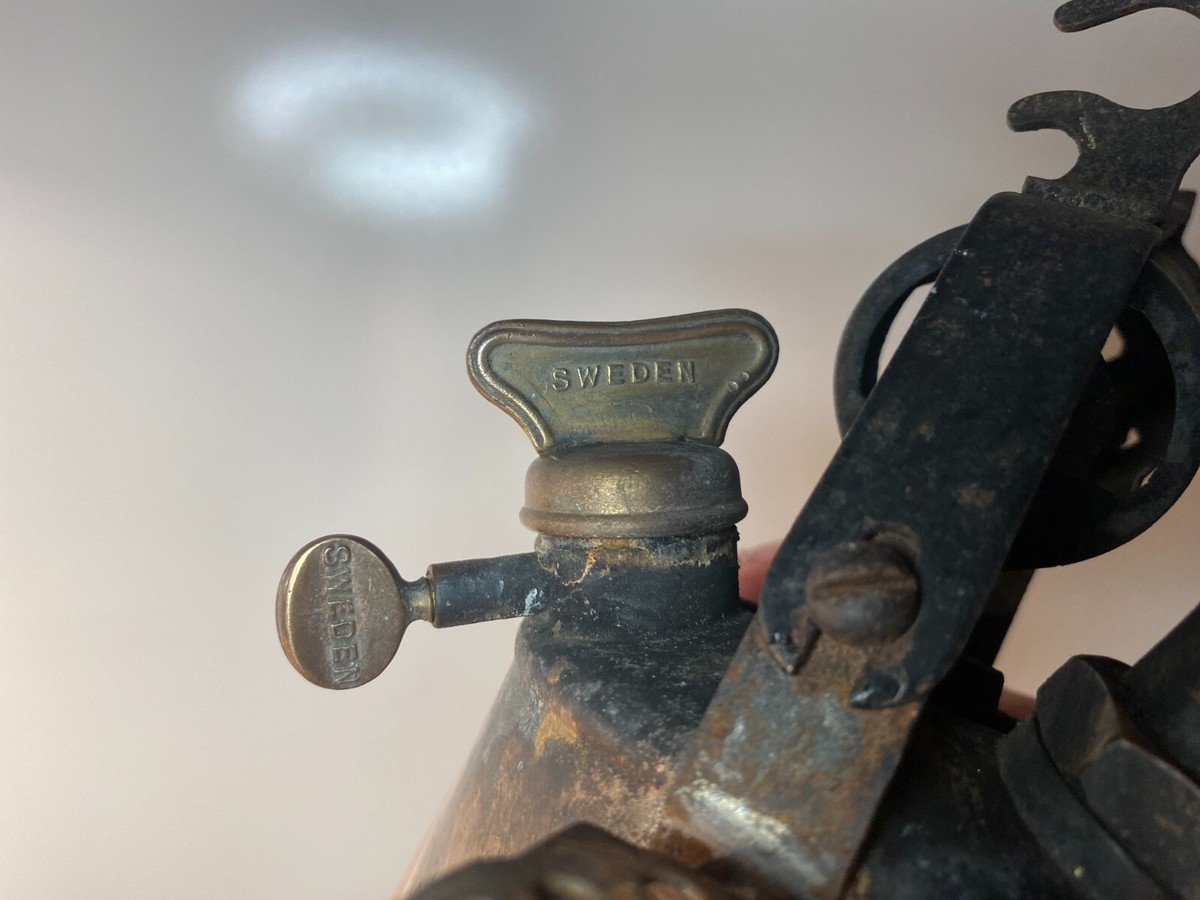 Primus No.632 Made in Sweden prior 1917, Brass Blow torch Lamp