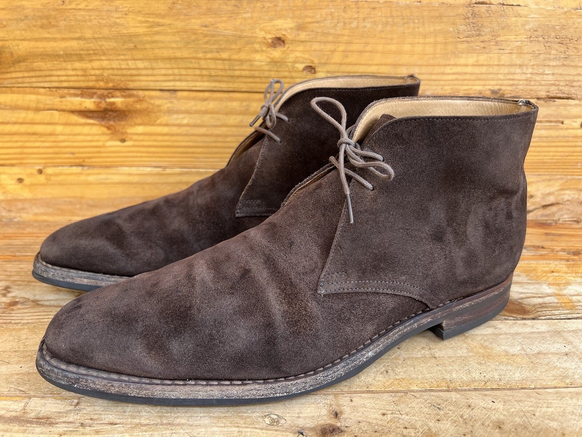 Crockett & Jones Tetbury Brown Suede Chukka Lace Up Boots Crockett & Jones Tetbury Brown Suede Chukka Lace Up Boots