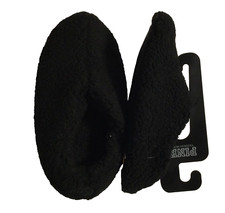 New Victoria's Secret PINK Slippers Sherpa Booties Black Size Medium 7-8