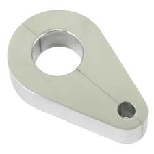 Empi 17-2832 Polished Aluminum 3/16" Brake Line Clamp For 1" Tubing