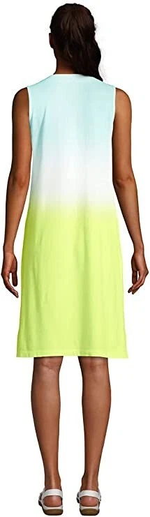 Nuevo con etiquetas Camiseta de algodón sin mangas Lands' End para mujer talla 1X $80 HH305 Foto 2 de 2