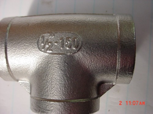Lot of 5 1/2" Inch Stainless Steel Tee T Threaded Female NPT Grade 304 New - Picture 2 of 3