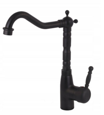 Küchenarmatur Retro Wasserhahn Spültisch Armatur Schwarz