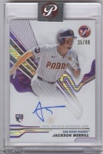 JACKSON MERRILL 2024 TOPPS PRISTINE AUTO PURPLE RC #PA-JM 35/99+ SWEET BONUSES!