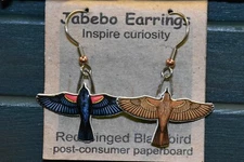 Jabebo Earrings Red-winged Blackbird