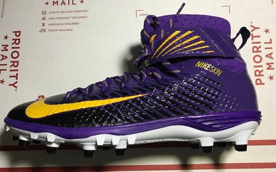 Nike Lunarbeast Elite TD PF Cleats Purple Gold LSU Size 16 847588-018 MSRP $160 Nike Lunarbeast Elite TD PF Cleats Purple Gold LSU Size 16  main image 4