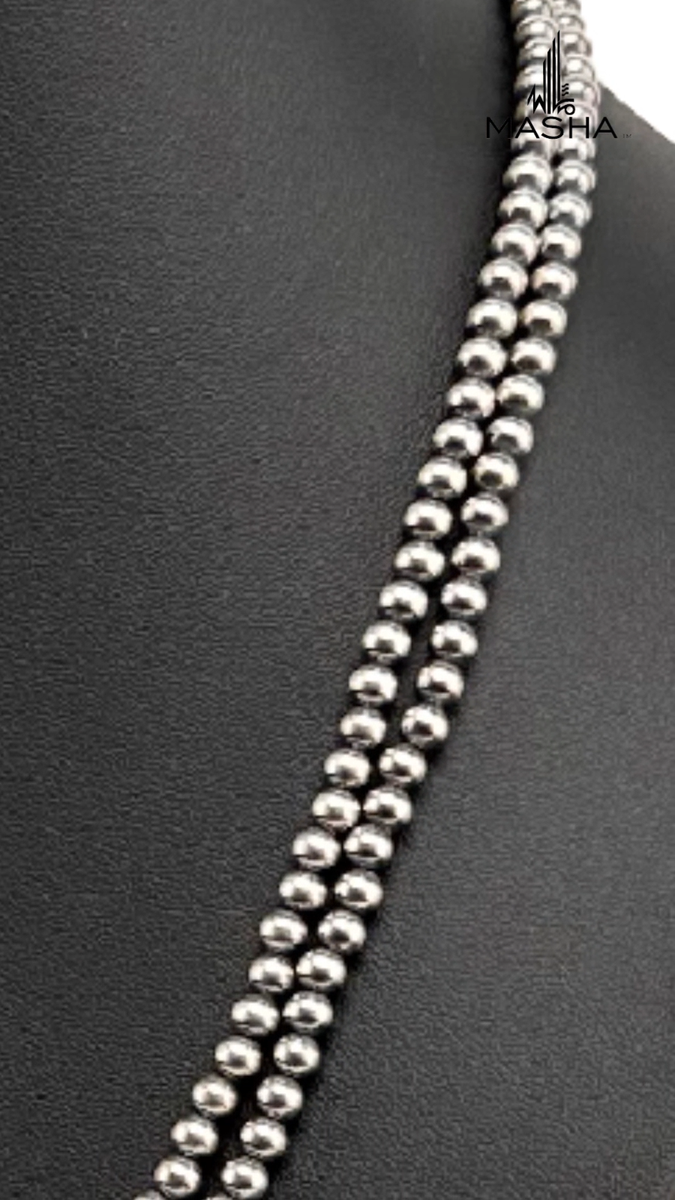 Popular Sterling Silver Navajo Pearls Native American 4mm Bead