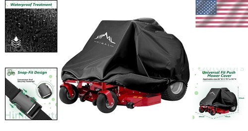Universal Fit Heavy-Duty Lawn Mower Cover for 60" Decks - UV Protection - Picture 2 of 9