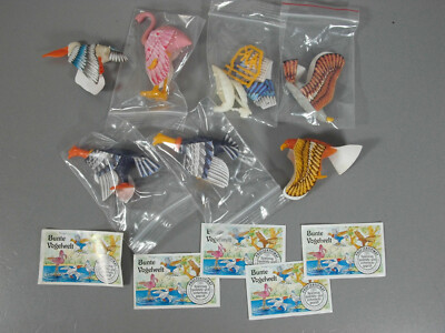 PLUGGING ANIMALS: colorful bird world D 1990 - complete set + 2 var. + all 5 BPZ