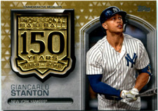 2019 Topps Update Giancarlo Stanton 150 Years Gold Medallion 28/50 Yankees