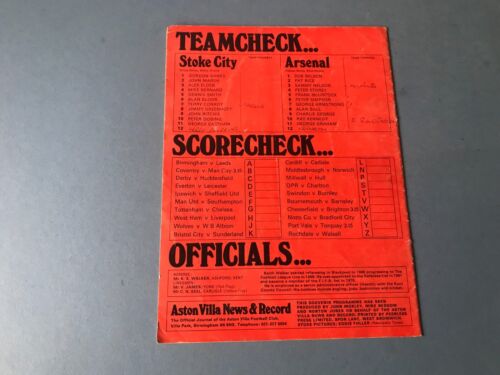 1972 FA Cup Semi Final Programme - Stoke City v Arsenal - Picture 4 of 5