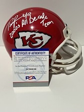 TONY RICHARDSON Signed Autographed Auto Kansas City Chiefs Mini Helmet PSA/DNA