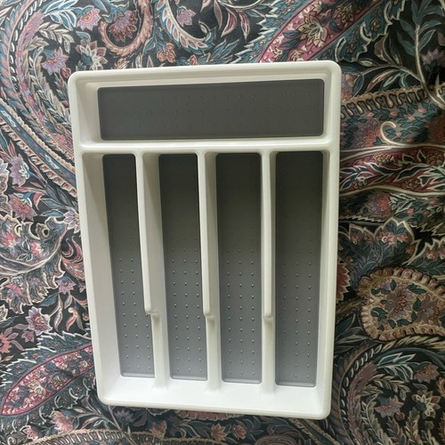 5 Section Silverware Tray Kitchen Drawer Organizer Utensil Holder Small Narrow