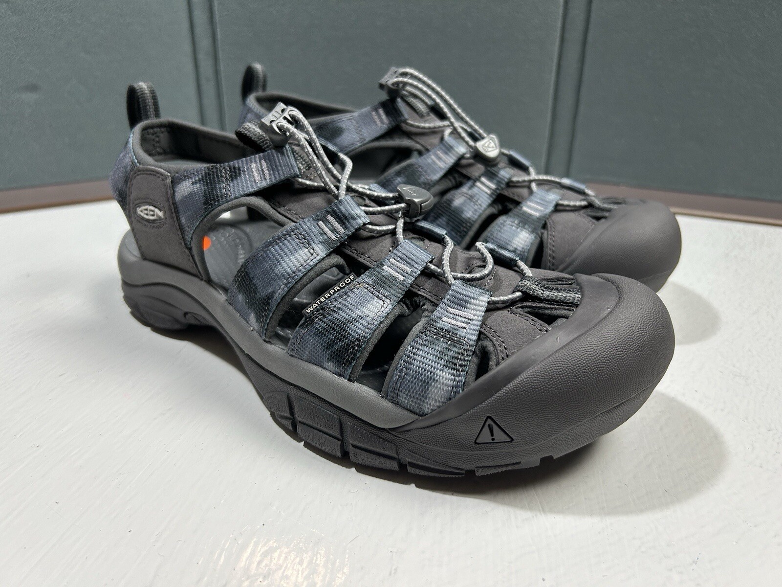 Sandalo ibrido KEEN Newport H2 uomo taglia 14 punta chiusa parte escursionista acqua originale