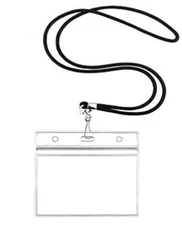 Record ID Card Holder Zip Lock w/ Lanyards String Rope Cruise Waterproof