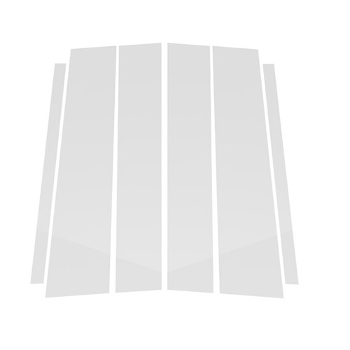 For 2004-2015 Nissan Titan Crew Cab Chrome Window Pillar Post Cover Trim Kit 6X - Picture 3 of 10