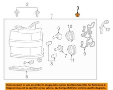 GM OEM Headlight Head Light Lamp-Headlamp Assembly Nut 11570015